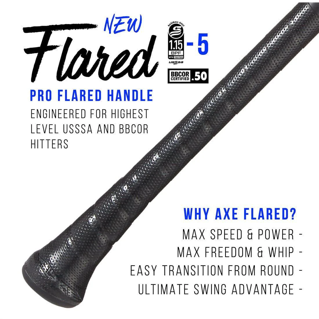 2023 AXE Avenge Pro Flared (-5) 2 5/8" USSSA Baseball Bat: L199K-FLR - Image 3